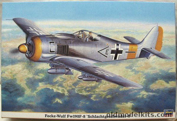 Hasegawa 1/32 Focke-Wulf FW-190 F-8 Schlachtgeschwader 4 - (Fw190F-8), 08151 plastic model kit
